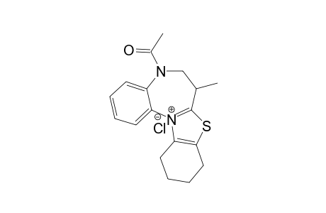 5-ACETYL-7-METHYL-6,7,9,10,11,12-HEXAHYDRO-5H-[1,3]-BENZOTHIAZOLO-[3,2-A]-[1,5]-BENZODIAZEPIN-13-IUM-CHLORIDE