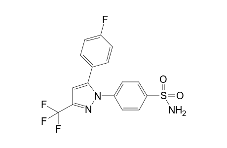 4-(5-(4-fluorophenyl)-3-(trifluoromethyl)-1H-pyrazol-1-yl)benzenesulfonamide