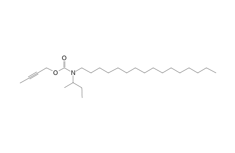 Carbonic acid, monoamide, N-(2-butyl)-N-hexadecyl-, but-2-ynyl ester