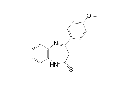 1,3-dihydro-4-(p-methoxyphenyl)-2H-1,5-benzodiazepine-2-thione