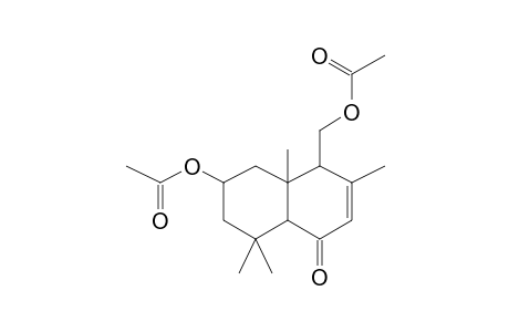 1(4H)-Naphthalenone, 4A,5,6,7,8,8A-hexahydro-6-hydroxy-4-(hydroxymethyl)-3,4A,8,8-tetramethyl-, diacetate