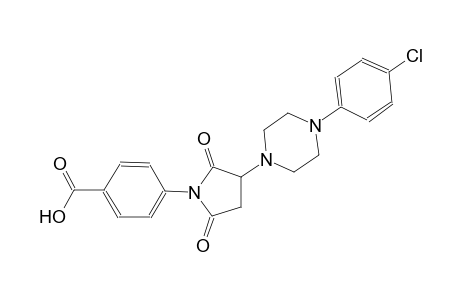 4-{3-[4-(4-Chlorophenyl)-1-piperazinyl]-2,5-dioxo-1-pyrrolidinyl}benzoic acid