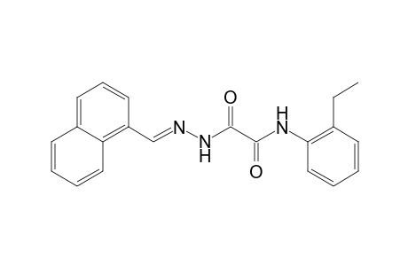 N-(2-ethylphenyl)-2-[(2E)-2-(1-naphthylmethylene)hydrazino]-2-oxoacetamide