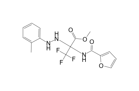 3,3,3-Trifluoro-2-[(furan-2-carbonyl)-amino]-2-(N'-O-tolyl-hydrazino)-propionic acid methyl ester