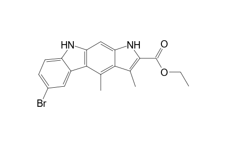 Ethyl 6-bromo-3,4-dimethyl-1,9-dihydropyrrolo[2,3-b]carbazole-2-carboxylate