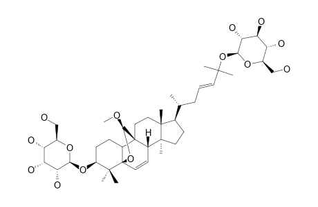 GOYAGLYCOSIDE-G;25-O-BETA-D-GLUCOPYRANOSYL-(19R)-METHOXY-5-BETA,19-EPOXYCUCURBITA-6,23-DIENE-3-BETA,25-DIOL-3-O-BETA-D-ALLOPYRANOSIDE