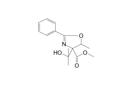 Methyl 4-(1-hydroxy-1-methylethyl)-5-methyl-2-phenyl-4,5-dihydro-1,3-oxazole-4-carboxylate