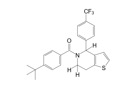 5-(p-tert-BUTYLBENZOYL)-4,5,6,7-TETRAHYDRO-4-(alpha,alpha,alpha-TRIFLUORO-p-TOLYL)THIENO[3,2-c]PYRIDINE