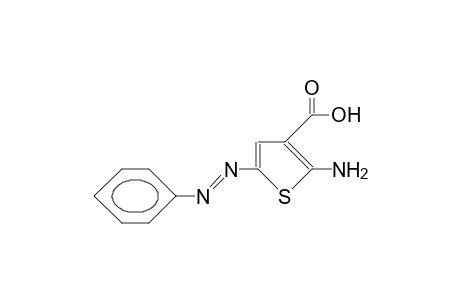 2-Amino-3-carboxy-5-phenylazo-thiophene