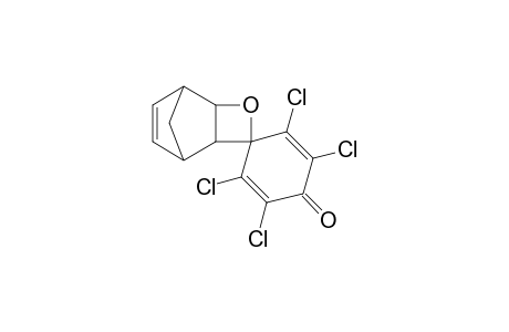 2,3,5,6-Tetrachloro-spiro[cyclohexa-2,5-diene-1,4'-[3]-oxatricyclo[4.2.1.0(2,5)]-non[7]en-4-one]