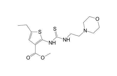 Methyl 5-ethyl-2-[({[2-(4-morpholinyl)ethyl]amino}carbothioyl)amino]-3-thiophenecarboxylate