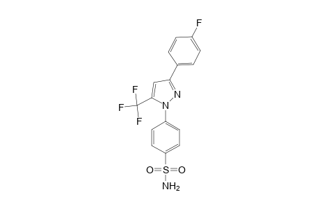 4-(3-(4-fluorophenyl)-5-(trifluoromethyl)-1H-pyrazol-1-yl)benzenesulfonamide