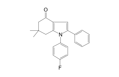 1-(4-Fluorophenyl)-4,5,6,7-tetrahydro-6,6-dimethyl-2-phenyl-4-indolone