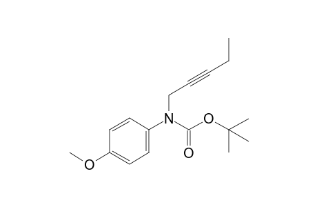 tert-Butyl (4-methoxyphenyl)(pent-2-yn-1-yl)carbamate