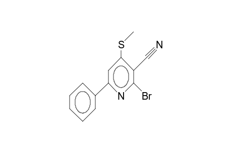 6-PHENYL-2-BROM-4-METHYLTHIO-NICOTINONITRIL