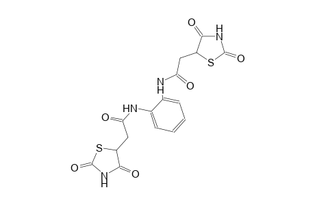 2-(2,4-dioxo-1,3-thiazolidin-5-yl)-N-(2-{[(2,4-dioxo-1,3-thiazolidin-5-yl)acetyl]amino}phenyl)acetamide