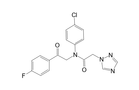 N-(4-chlorophenyl)-N-(2-(4-fluorophenyl)-2-oxoethyl)-2-(1H-1,2,4-triazol-1-yl)acetamide