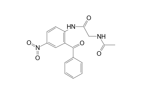 Benzophenone, 5-nitro-2-[[N-[acetylamino]acetyl]amino]-