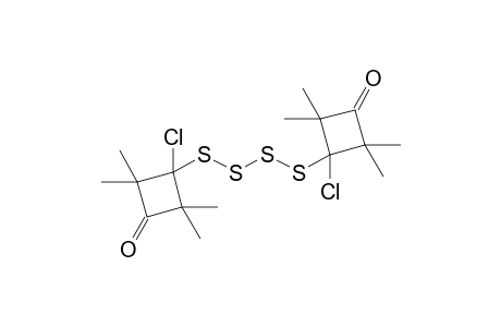 BIS-(1-CHLORO-2,2,4,4-TETRAMETHYL-3-OXOCYCLOBUTAN-1-YL)-TETRASULFIDE