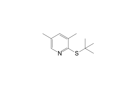 Pyridine, 2-[(1,1-dimethylethyl)thio]-3,5-dimethyl-