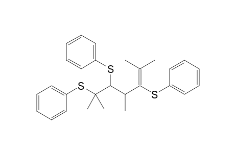 (4RS,5RS)-2,4,6-Trimethyl-3,5,6-tris(phenylthio)hept-2-ene