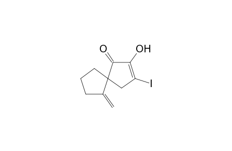 2-Hydroxy-3-iodo-6-mthylenespiro[4.4]non-2-en-1-one