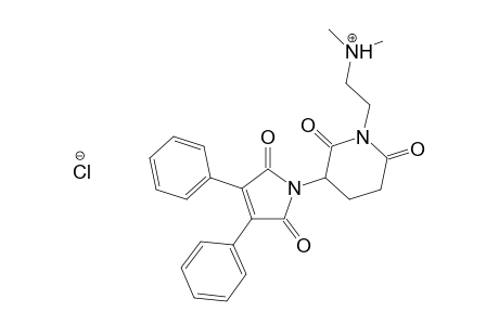 2-(3-(2,5-dioxo-3,4-diphenyl-2,5-dihydro-1H-pyrrol-1-yl)-2,6-dioxopiperidin-1-yl)-N,N-dimethylethanaminiumchloride