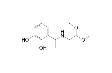 2-[N-[1-(2,3-Dihydroxyphenyl)ethyl]amino]acetaldehyde dimethyl acetal hydrochloride