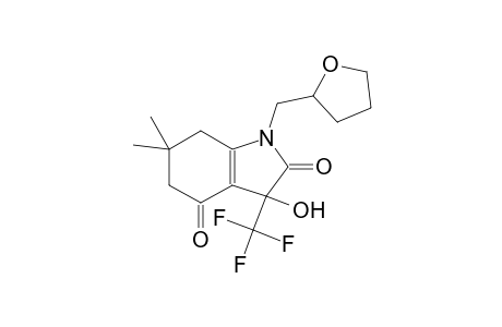 1H-Indole-2,4-dione, 3-hydroxy-6,6-dimethyl-1-(tetrahydrofuran-2-ylmethyl)-3-trifluoromethyl-3,5,6,7-tetrahydro-