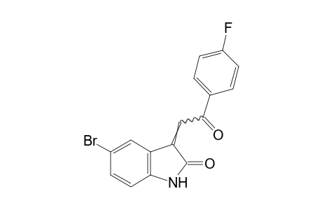 5-bromo-3-(p-fluorophenacylidene)-2-indolinone