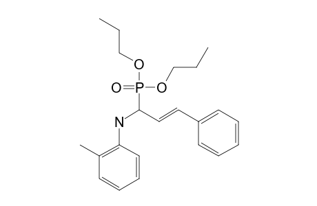 Dipropyl-1-[N-(2-methylphenyl)-amino]-3-phenyl-2-propenyl-phosphonate