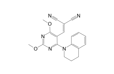 2-[[4-(3,4-dihydro-2H-quinolin-1-yl)-2,6-dimethoxy-5-pyrimidinyl]methylidene]propanedinitrile