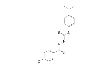 1-(p-anisoyl)-4-(p-cumenyl) -3-thiosemicarbazide