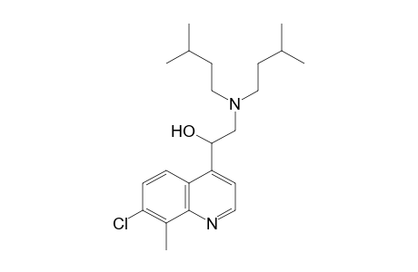 7-chloro-a-[(diisopentylamino)methyl]-8-methyl-4-quinolinemethanol