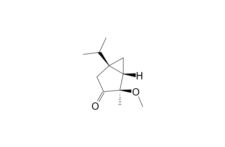 Bicyclo[3.1.0]hexan-3-one, 4-methoxy-4-methyl-1-(1-methylethyl)-, [1S-(1.alpha.,4.alpha.,5.alpha.)]-