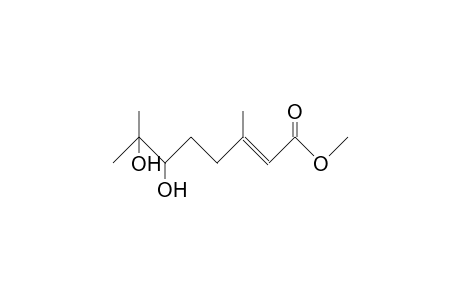 6,7-Dihydroxy-3,7-dimethyl-2-octenoic acid, methyl ester