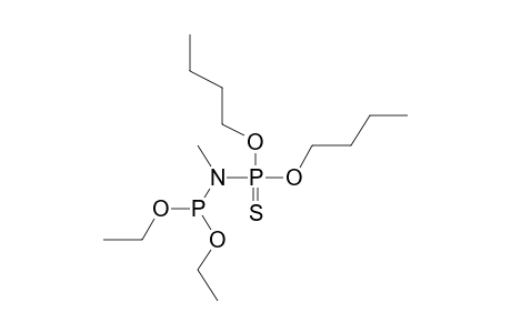 Dibutyl N-methyl-N-diethoxyphosphinoamidothiophosphate