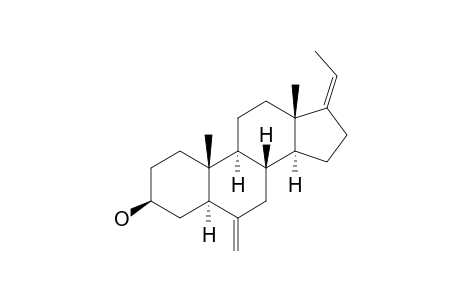 17-(Z)-Ethylidene-3.beta.-hydroxy-6-methylene-5.alpha.-androstane