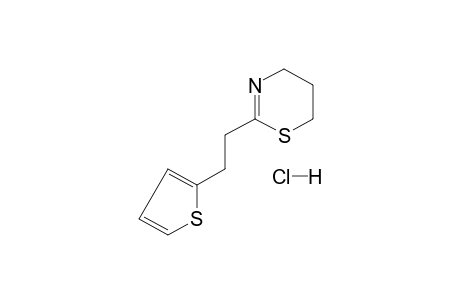 5,6-dihydro-2-[2-(2-thienyl)ethyl]-4H-1,3-thiazine, monohydrochloride