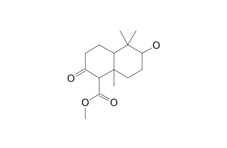 Methyl octahydro-6-hydroxy-5,5,8a-trimethyl-2-oxonaphthalene-1-carboxylate