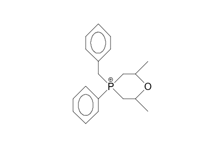 4-Benzyl-2,6-dimethyl-4-phenyl-1,4-oxaphosphorinanium cation(ph ax)