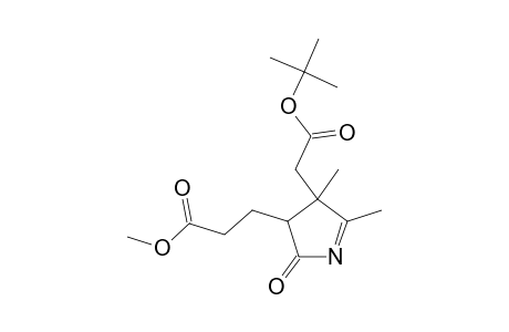 Pyrrolidin-2-one-3.beta.-(propanoic acid, methyl ester), 5-methylene-4.alpha.-methyl-4-(acetic acid, t-butyl ester)-