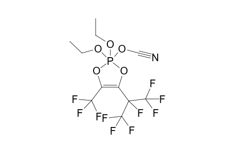 2,2-Diethoxy-2-isocyanato-4-trifluoromethyl-5-[1',2',2',2'-tetrafluoro-1'-(trifluoromethyl)ethyl]-1,3,2-lambda(5)-sigma(5)-dioxaphospholene-(4)