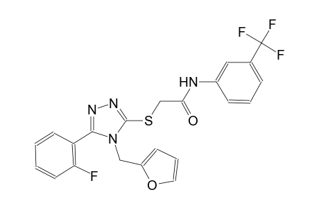 2-{[5-(2-fluorophenyl)-4-(2-furylmethyl)-4H-1,2,4-triazol-3-yl]sulfanyl}-N-[3-(trifluoromethyl)phenyl]acetamide