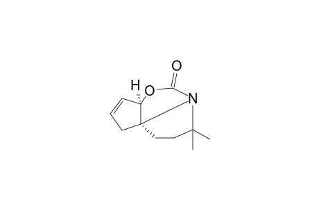 (1R*,8S*)-5,5-Dimethyl-2-oxa-4-azatricyclo[6.3.0(1,8).0(4,8)]undec-10-en-3-one