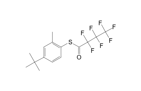 4-Tert-butyl-2-methylthiophenol, S-heptafluorobutyryl-