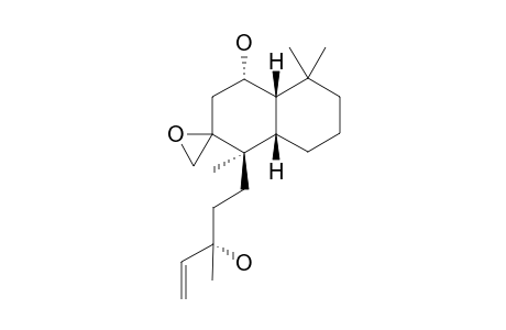 (+)-(1S,4S,4ar,8as)-4-((3S)-3-hydroxy-3-methyl-4-pentenyl)-4A,8,8-trimethyl-3-spiro-2'-oxirandecahydro-1-naphthalenol