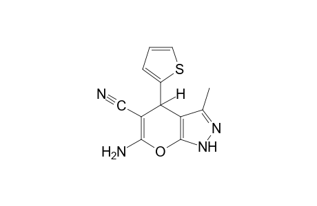 6-amino-1,4-dihydro-3-methyl-4-(2-thienyl)pyrano[2,3-c]pyrazole-5-carbonitrile