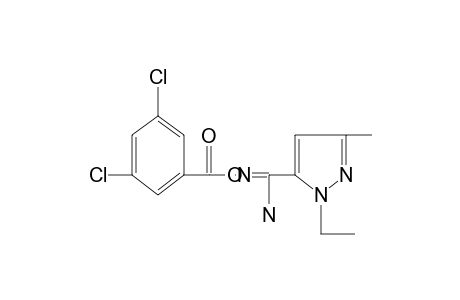 O-(3,5-dichlorobenzoyl)-1-ethyl-3-methylpyrazole-5-carboxamidoxime