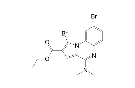 ETHYL-4-DIMETHYLAMINO-1,8-DIBrOMOPYRROLO-[1.2-A]-QUINOXALINE-2-CARBOXYLATE